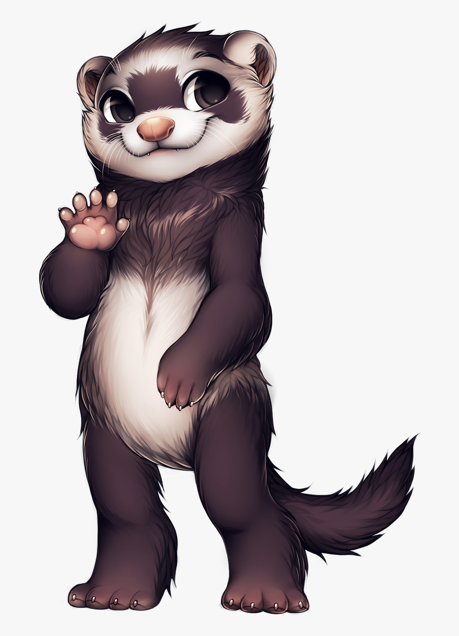 Furvilla Ferret, Transparent Clipart
