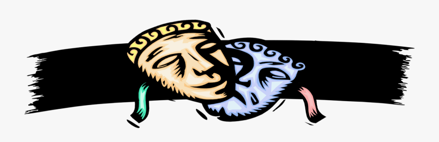 D Mask - Drama, Transparent Clipart