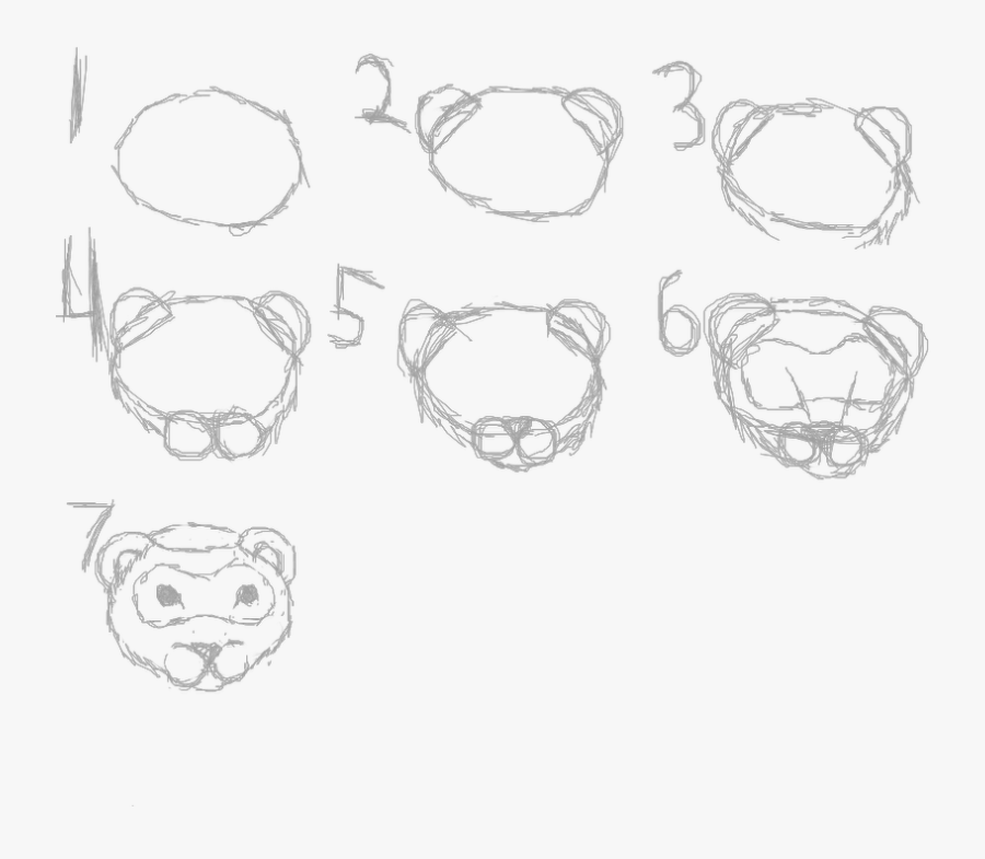 How To Draw A Cartoon Black Footed Ferret Eyes Drawing - Sketch, Transparent Clipart