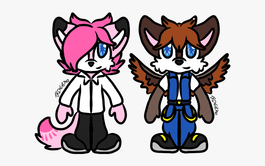 The Ferret And Teeko The Wolf Eagle - Cartoon, Transparent Clipart