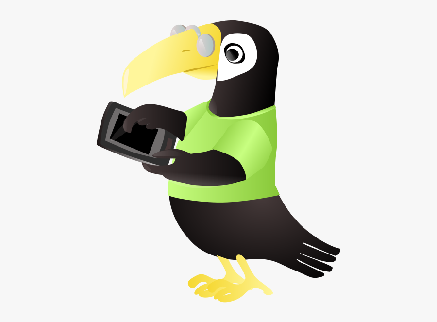 Toucan With Tablet - Doctor Tucan, Transparent Clipart