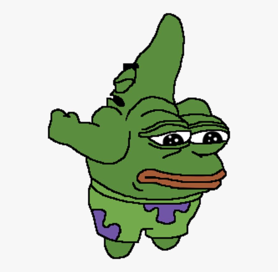 Patrick Star Mr - Dank Pepe The Frogs, Transparent Clipart
