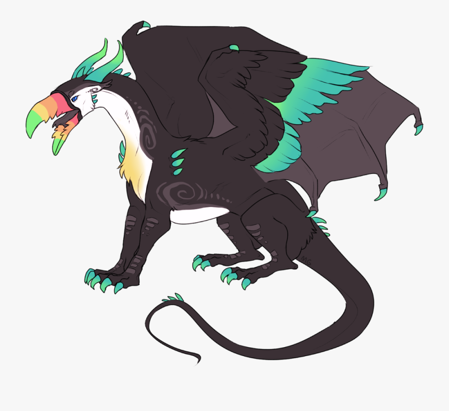 Toucan Dragon - Sold - Toucan Dragon, Transparent Clipart