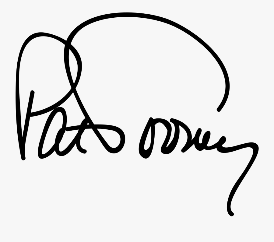 Pat Toomey Signature, Transparent Clipart
