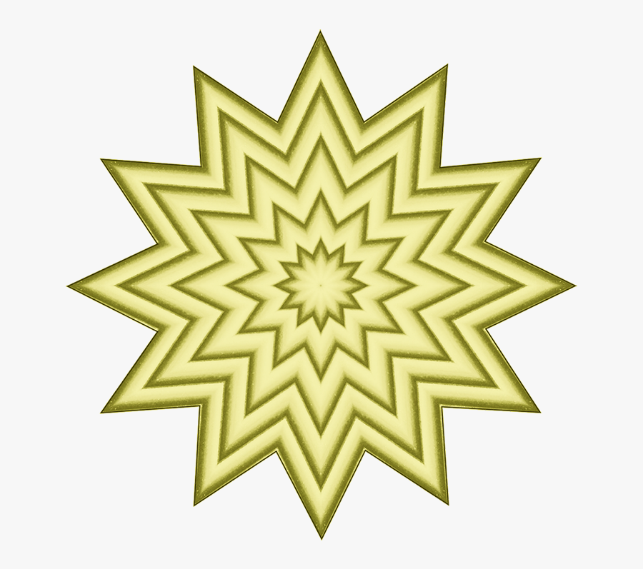 Star Clip Art - Kaleidoscope Patterns, Transparent Clipart