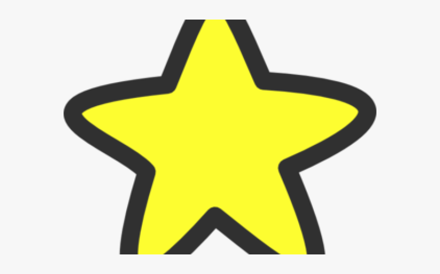 Yellow Star Clipart - Star Clipart Black And White Png, Transparent Clipart