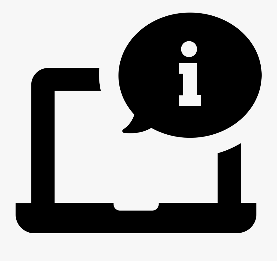 Online Giving Is Currently Unavailable - Laptop Information Icon, Transparent Clipart