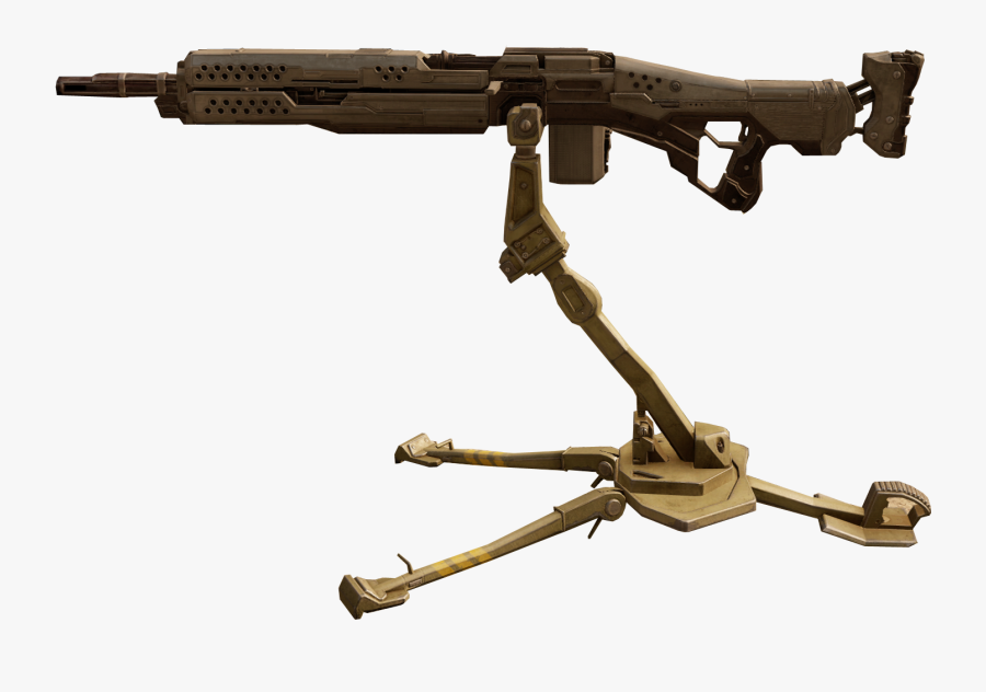 Transparent Rifle Anniversary - Halo Lmg, Transparent Clipart