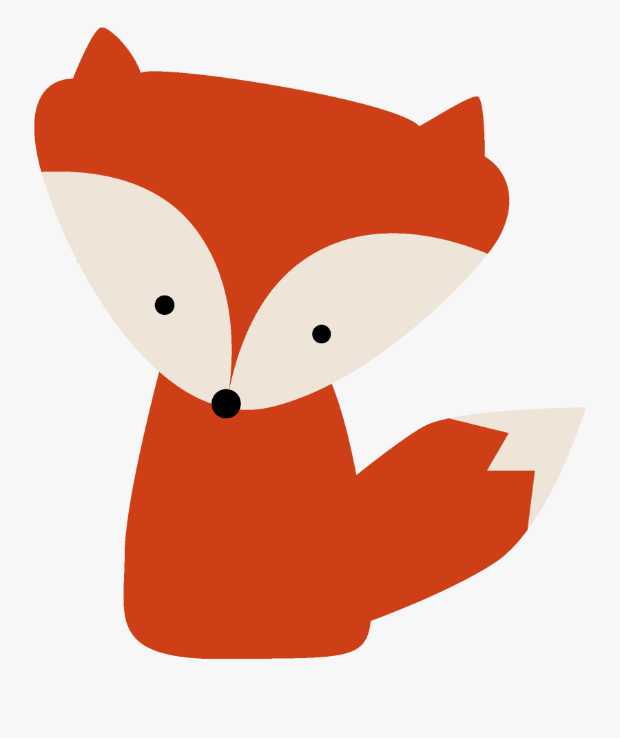 Red Fox Cartoon, Transparent Clipart
