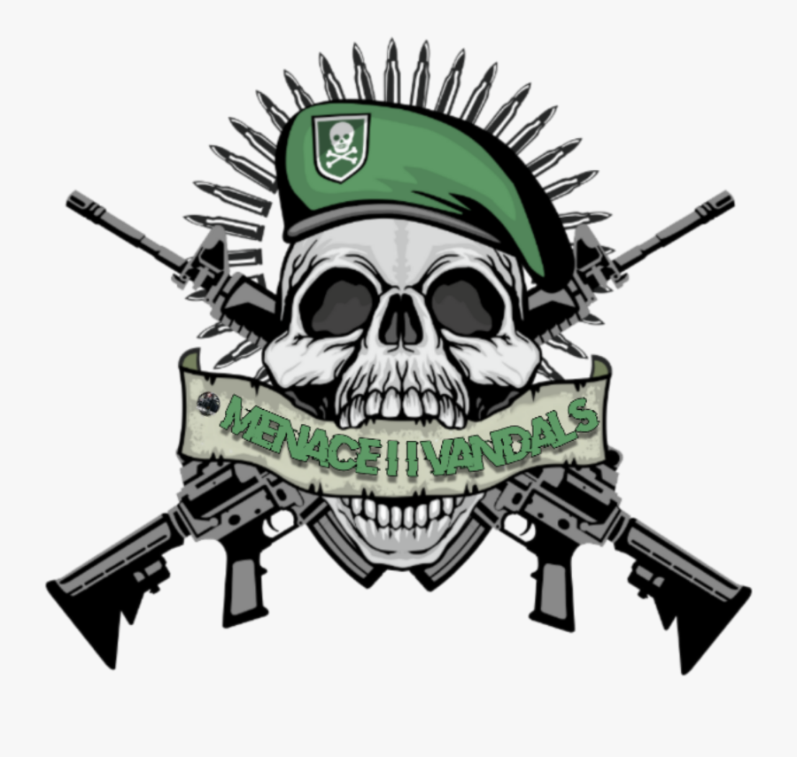 #m2v# - Skull Gun Logo Png, Transparent Clipart