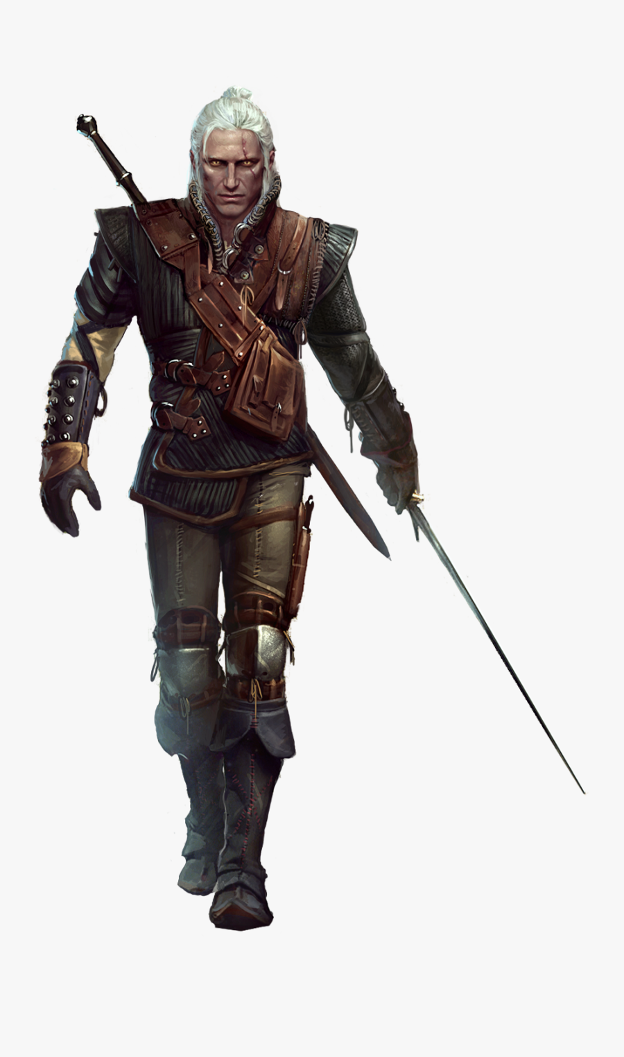 The Witcher Clipart - Witcher 2 Geralt Armor, Transparent Clipart