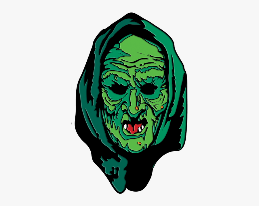 Halloween 3 Green Witch, Transparent Clipart