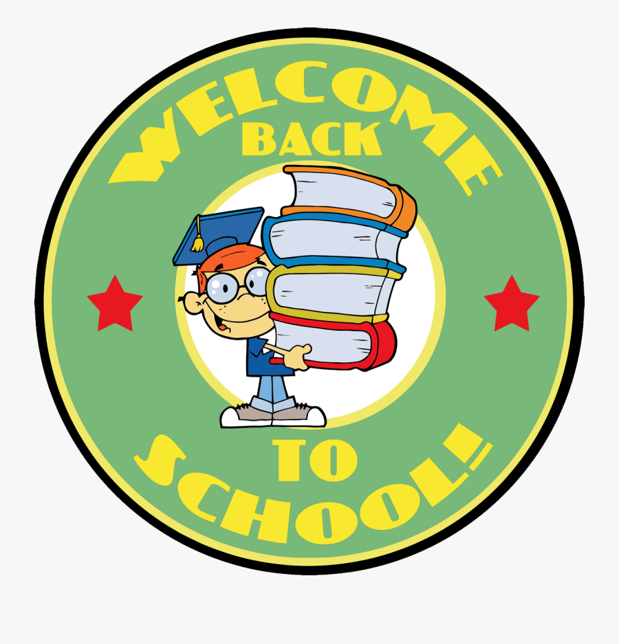 Welcome Back To School Sticker, Transparent Clipart