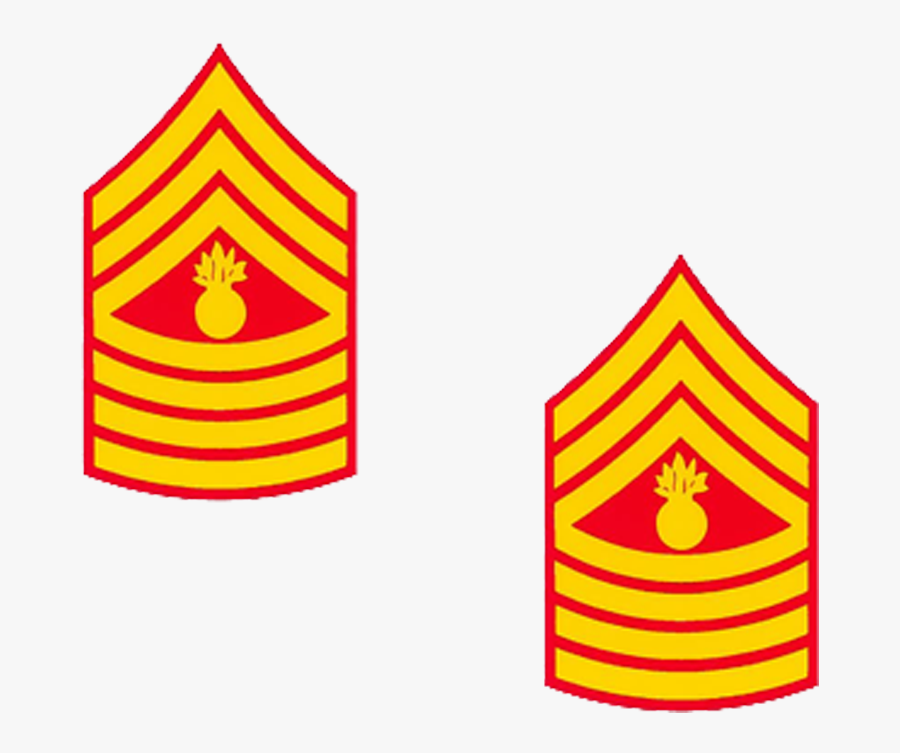 Usmc Master Gunnery Sergeant Insignia, Transparent Clipart