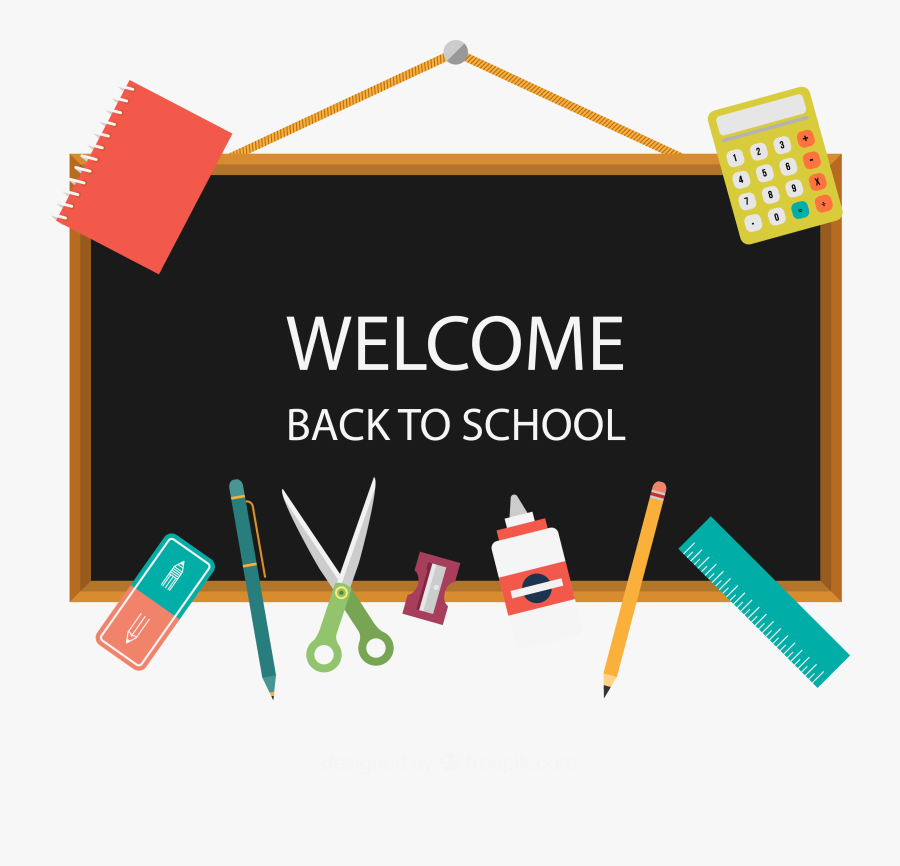 Black Board Pic Vector, Transparent Clipart