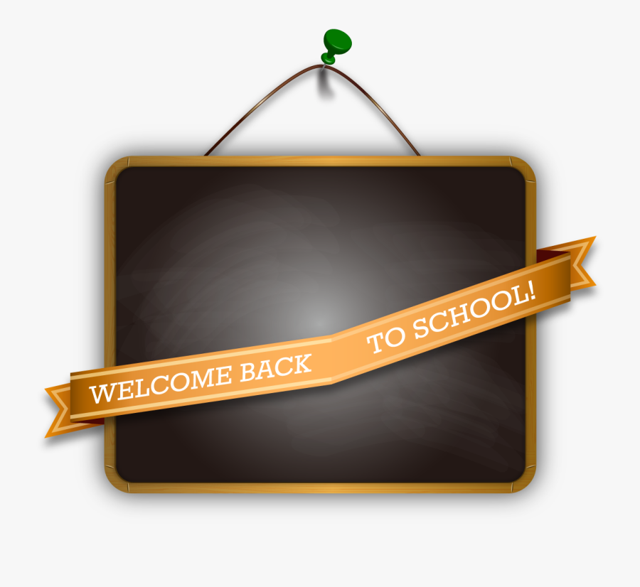Free Welcome Back To School Sign, Transparent Clipart