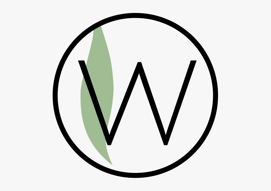 W With Circle - Circle, Transparent Clipart