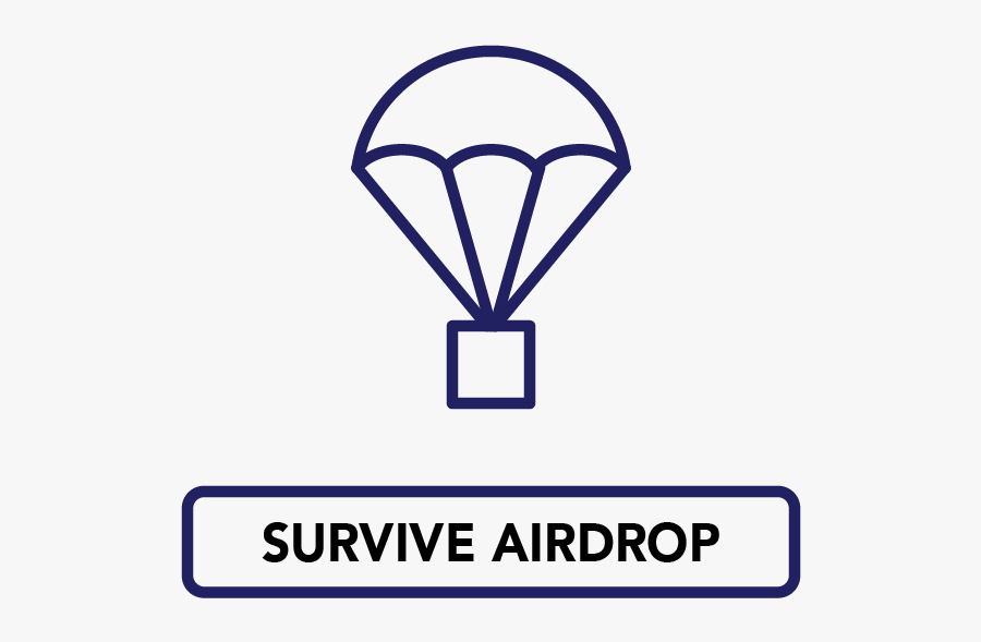 Survive Airdrop, Transparent Clipart