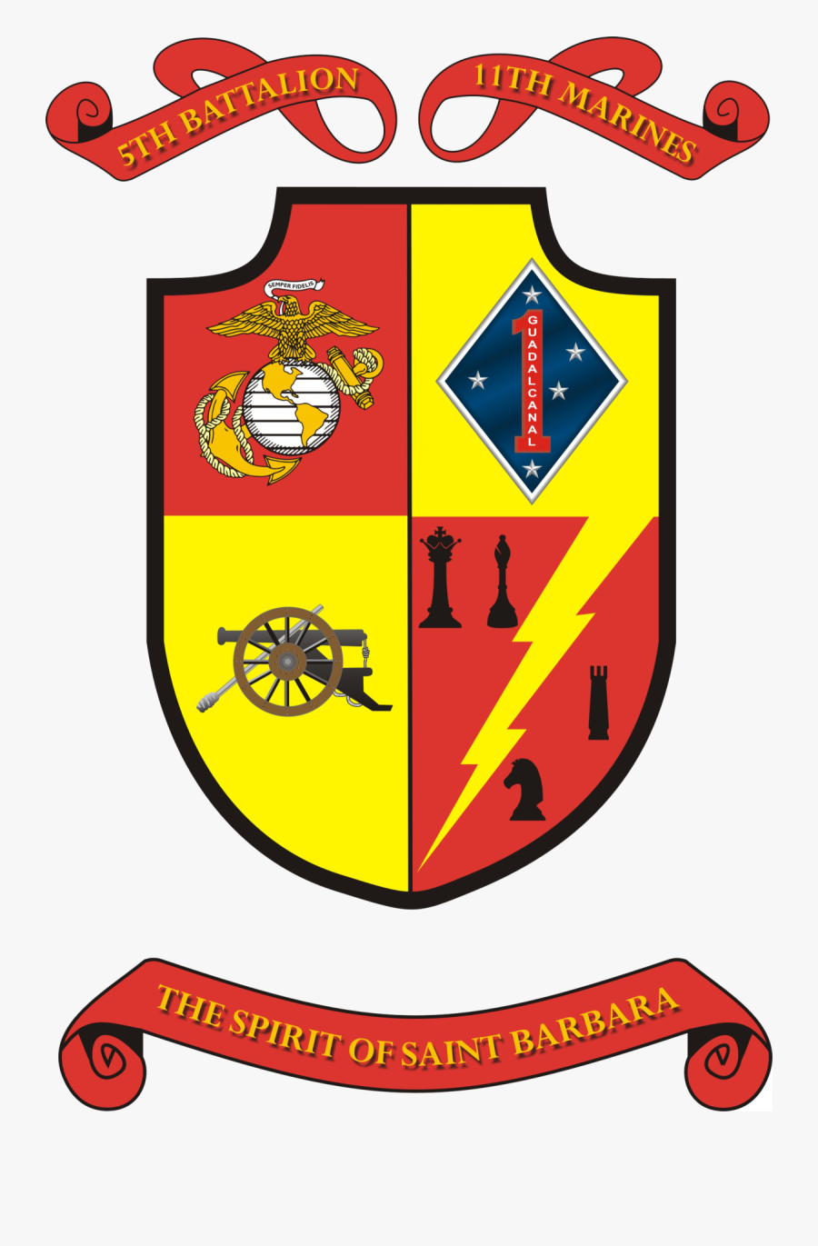 Flag Of The United States Marine Corps, Transparent Clipart
