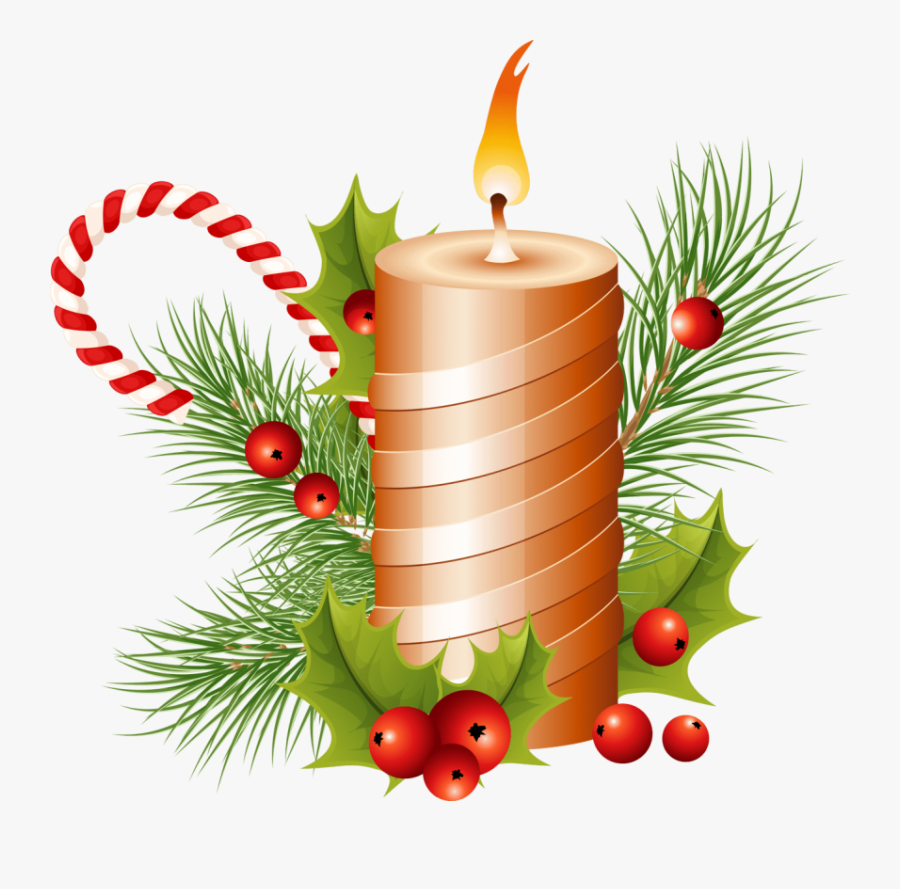 Chrsitmas Candles Png - Christmas Candle Png, Transparent Clipart