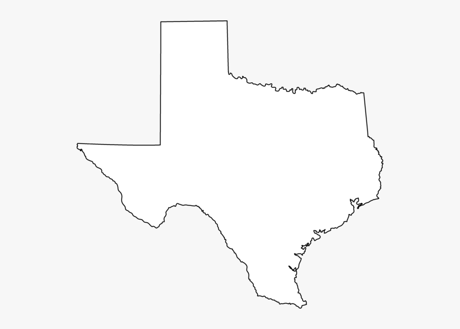 Texas Clipart Thick - Map, Transparent Clipart
