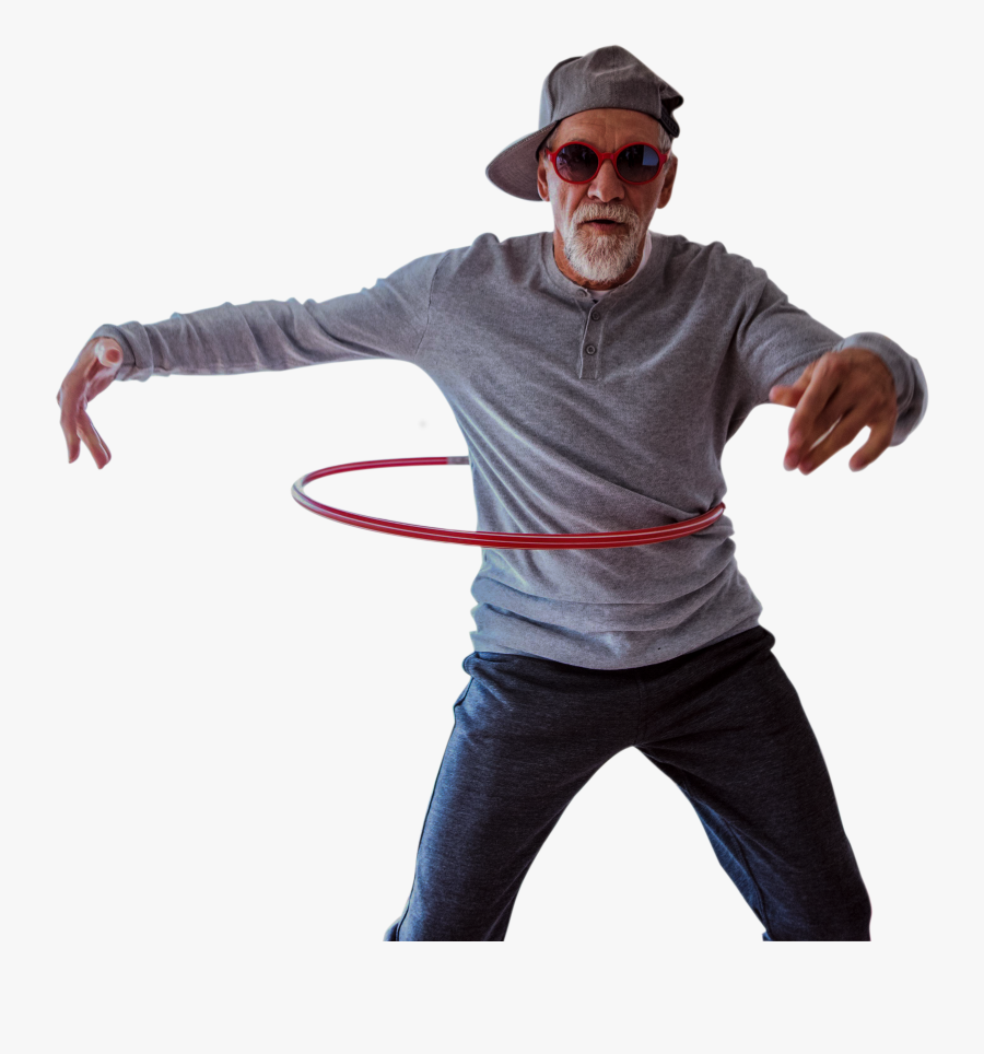 Man With Hula Hoop, Transparent Clipart