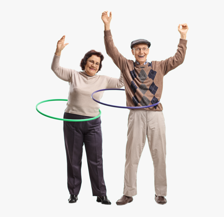 Transparent Old Couple Png - Elderly Woman Skipping, Transparent Clipart