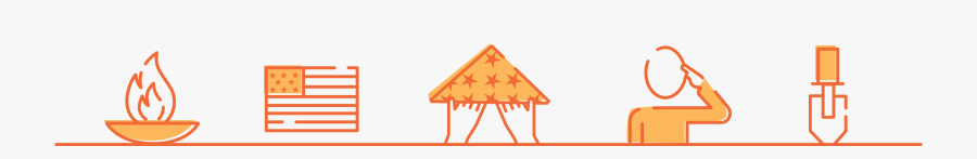 Step By Step Guide To Disposing American Flag, Transparent Clipart