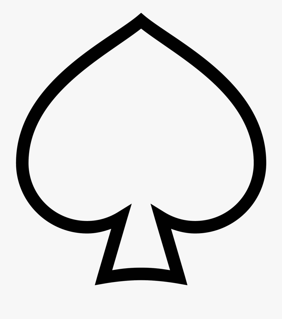 Transparent Spade Clipart Black And White - Spades Png, Transparent Clipart