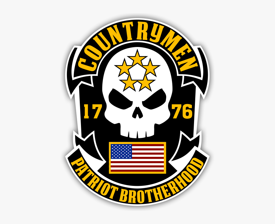 Countrymen Patriot Brotherhood Crest Patch - Flag, Transparent Clipart