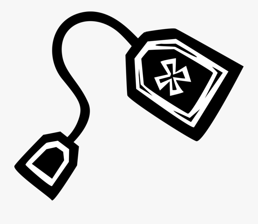 Vector Illustration Of Tea Bag For Brewing Or Steeping, Transparent Clipart