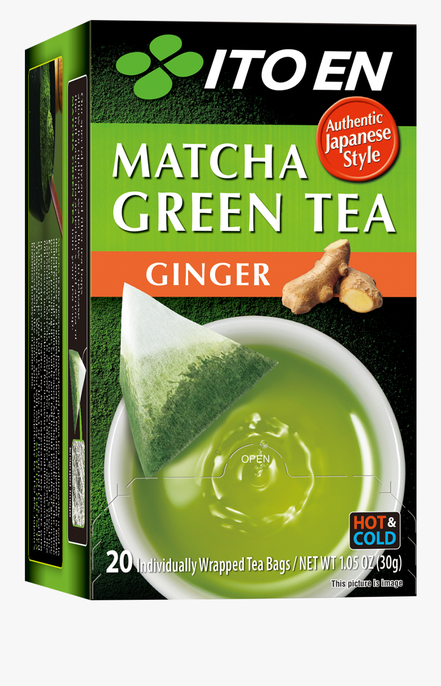 Clip Art Brewing Matcha - Itoen Matcha Green Tea Peppermint, Transparent Clipart