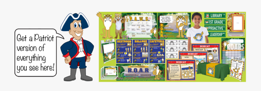 Pbis Posters Patriot Mascot Clip Art - Patriot Clip Art, Transparent Clipart