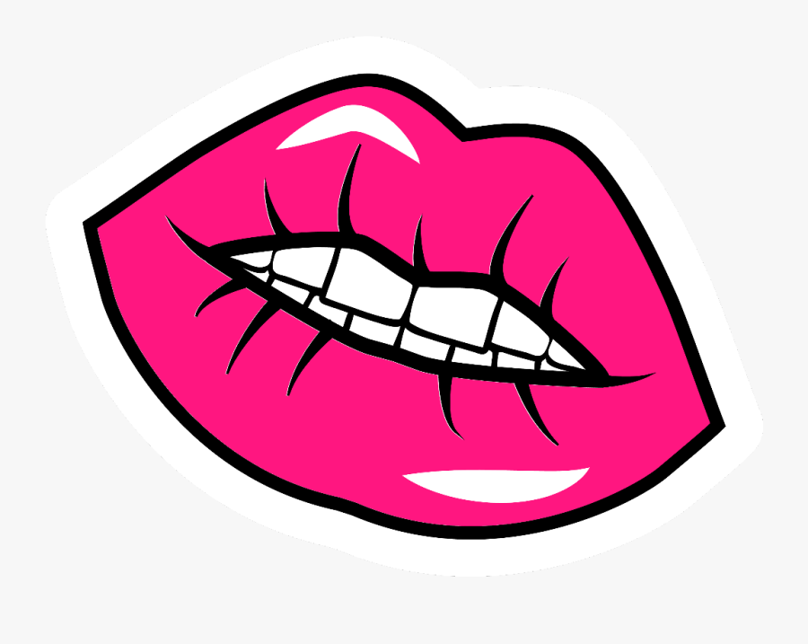 #popart #lips #lip #pink - Lips, Transparent Clipart