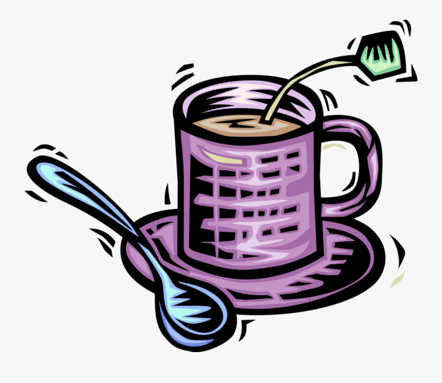 Vector Illustration Of Cup Of Steeped Tea In Teacup, Transparent Clipart