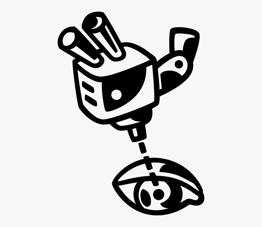 Vector Illustration Of Laser Eye Surgery Uses Laser, Transparent Clipart