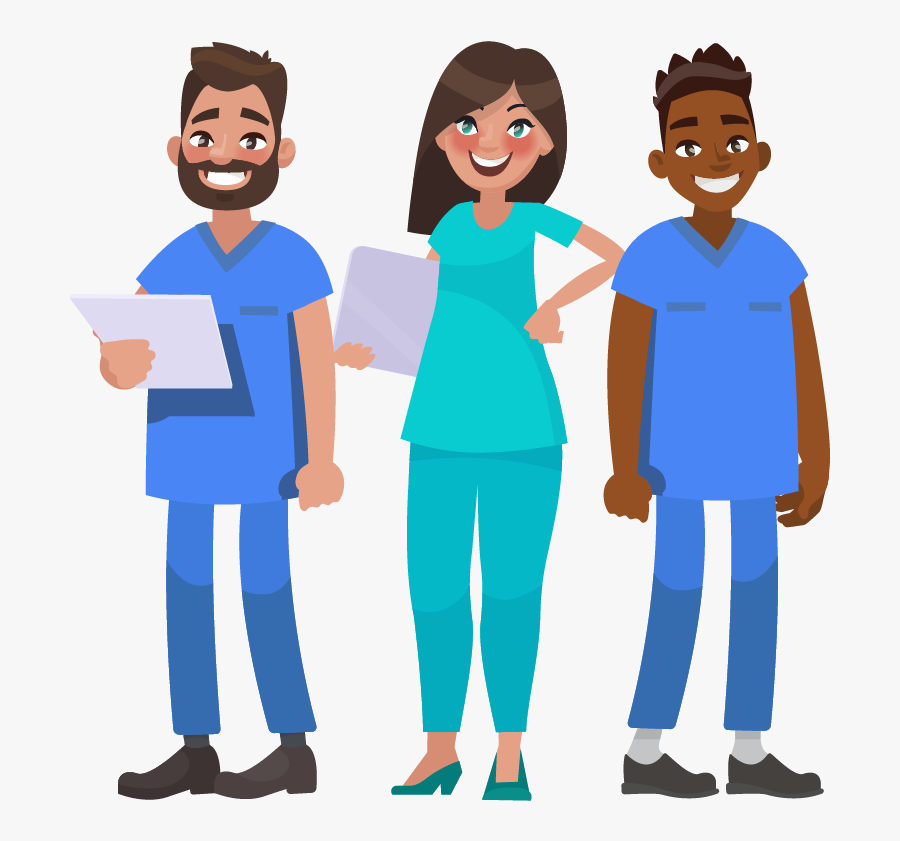 Doctor Team Clipart - Cartoon, Transparent Clipart