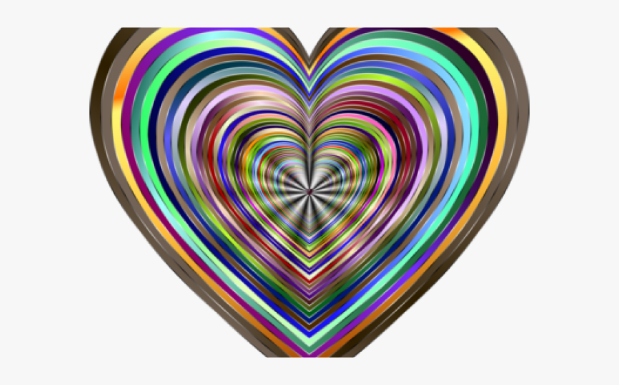 Physcedelic Clipart Veterans Day - Psychedelic Heart, Transparent Clipart