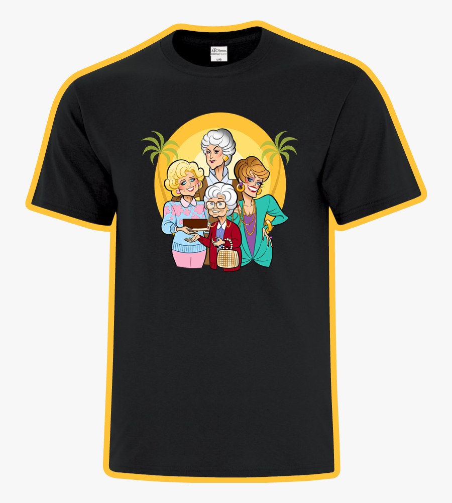 T Shirt Golden Girl, Transparent Clipart