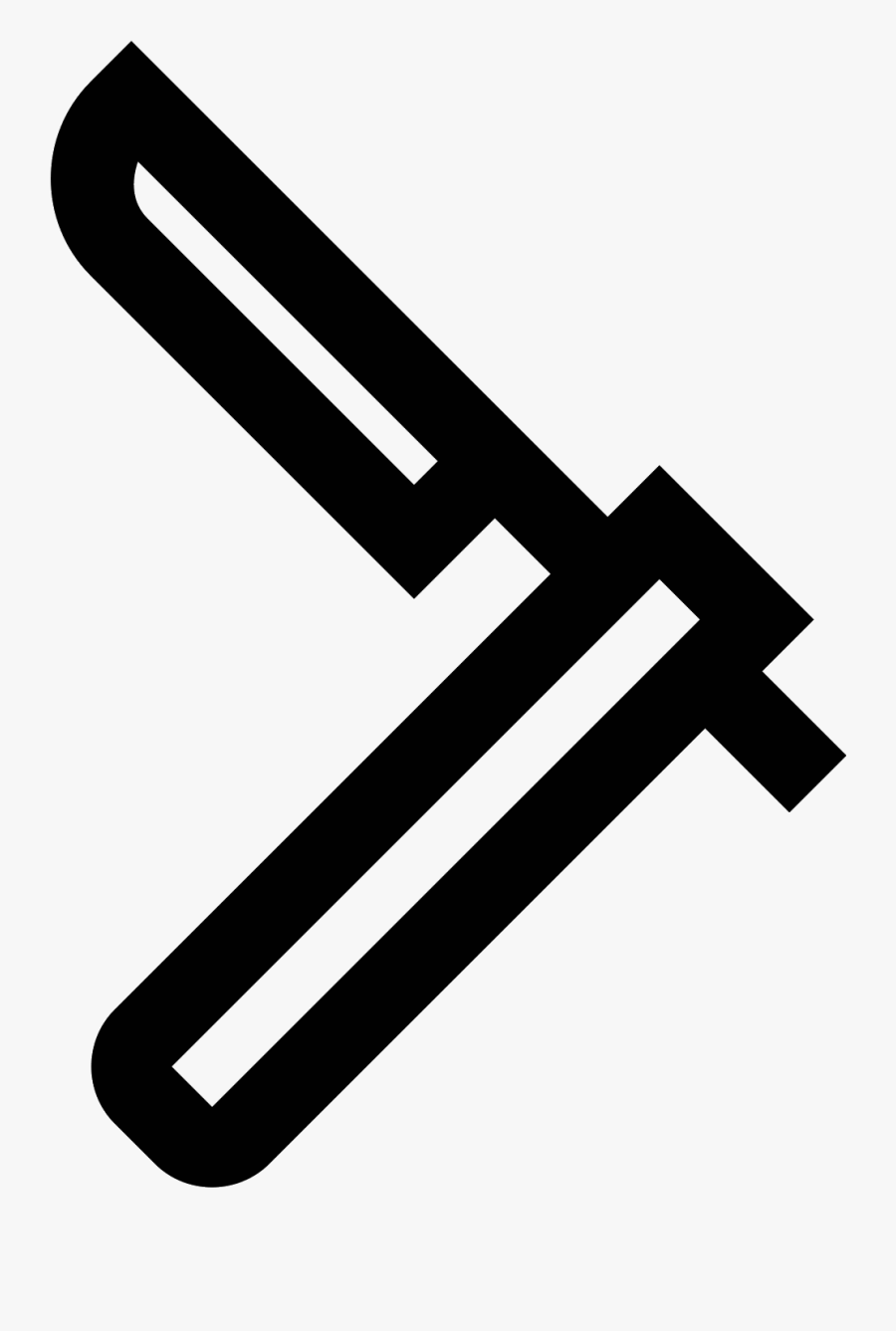 Transparent Straight Razor Png - Preto Branco Navalha Png, Transparent Clipart