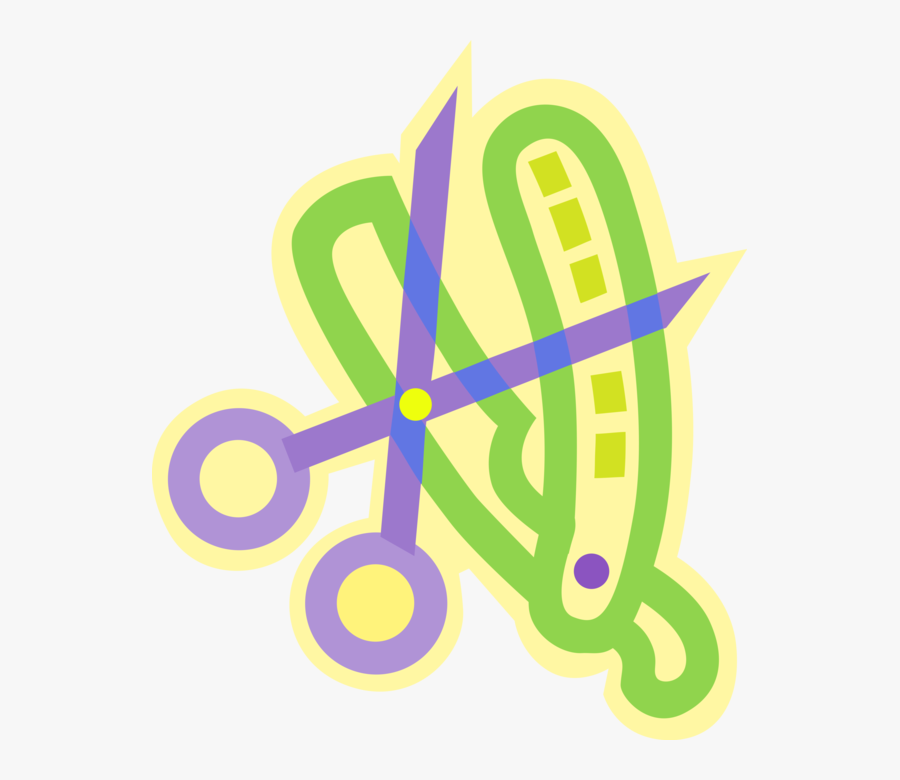 Vector Illustration Of Barbershop Barber"s Straight - Circle, Transparent Clipart