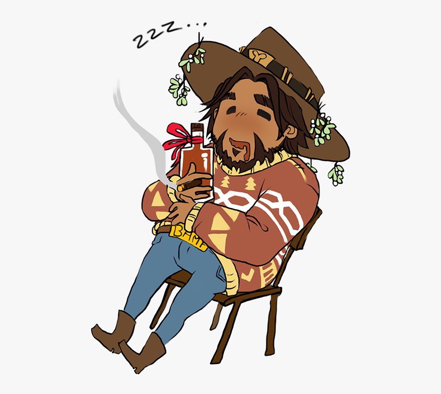 Rest Clipart Fell Asleep - Mccree Asleep, Transparent Clipart