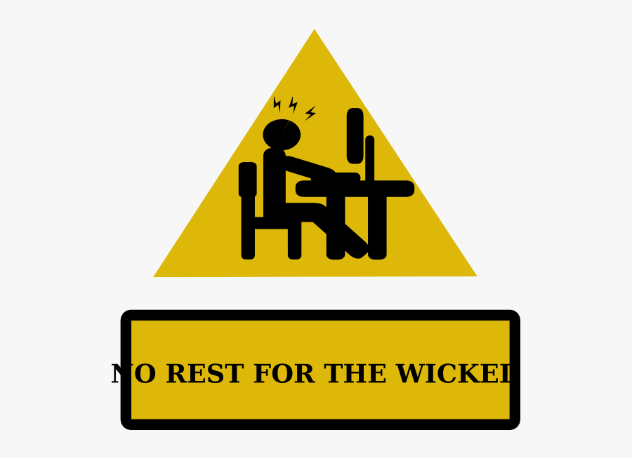 No Rest For The Wicked Cartoon, Transparent Clipart