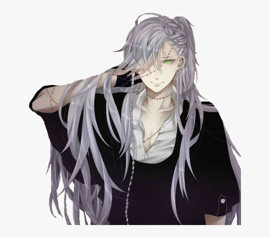 Transparent Undertaker Clipart - Anime Guys With Long Silver Hair, Transparent Clipart