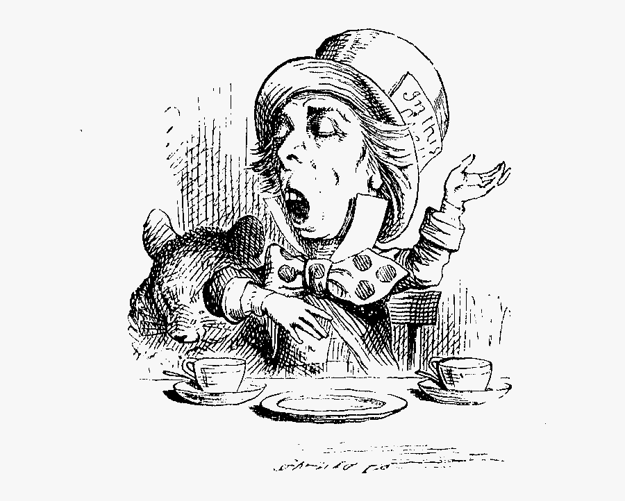 Alice In Wonderland Mad Hatter, Transparent Clipart