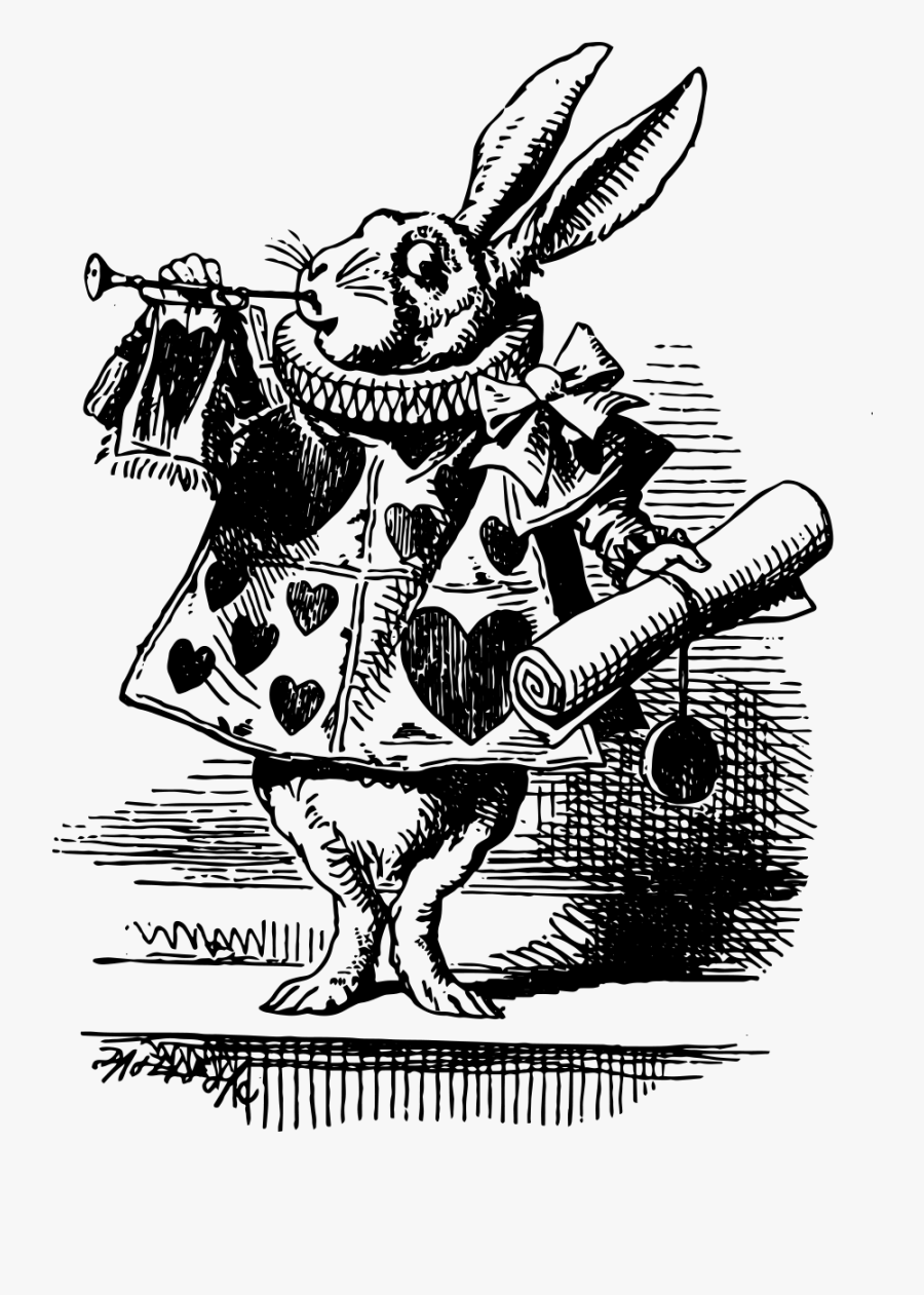 Mad Drawing Hatter - Sir John Tenniel Alice In Wonderland, Transparent Clipart