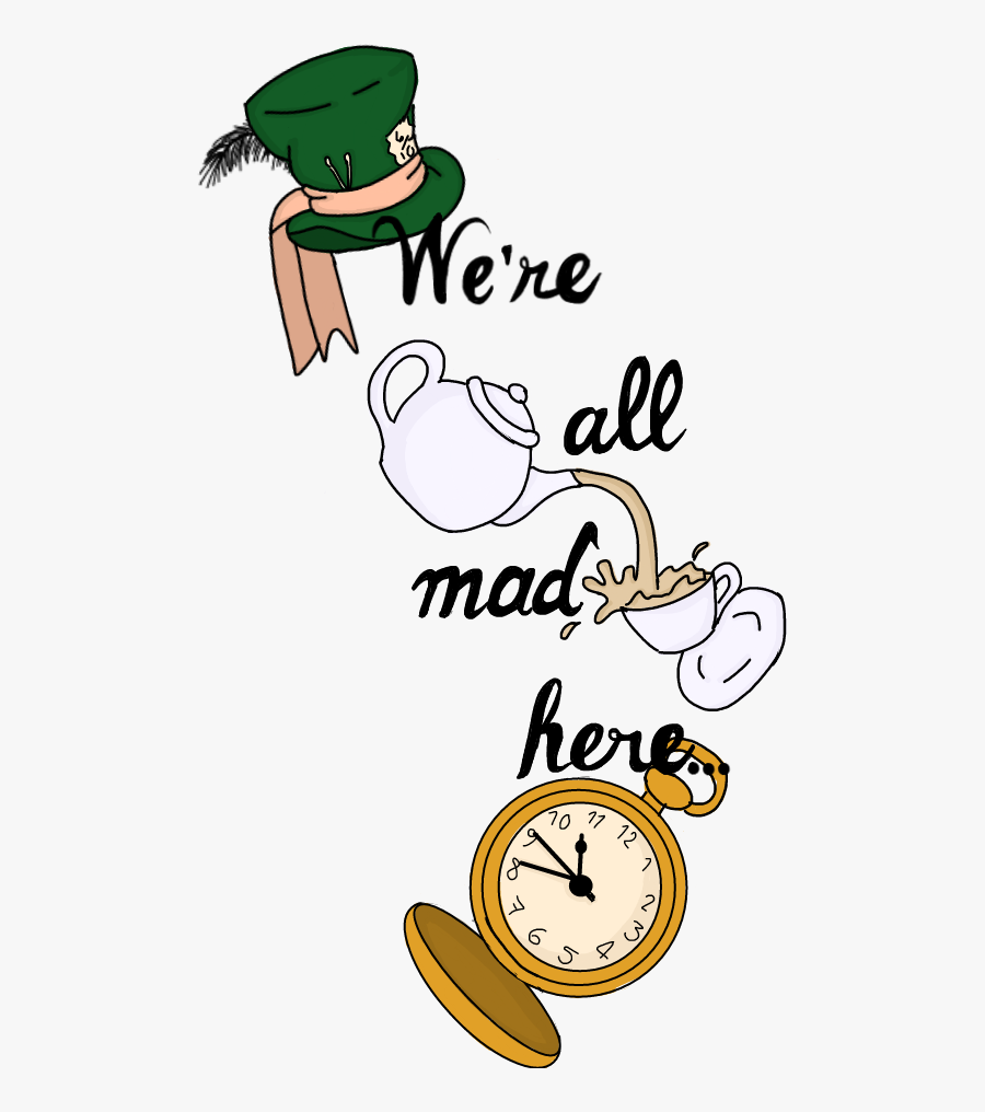 #aliceinwonderland #madhatter #wonderland #whiterabbit, Transparent Clipart