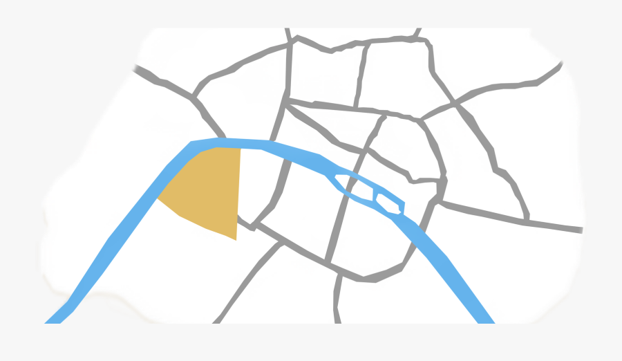 Eiffel Tower / Rue Cler Map - Paris, Transparent Clipart