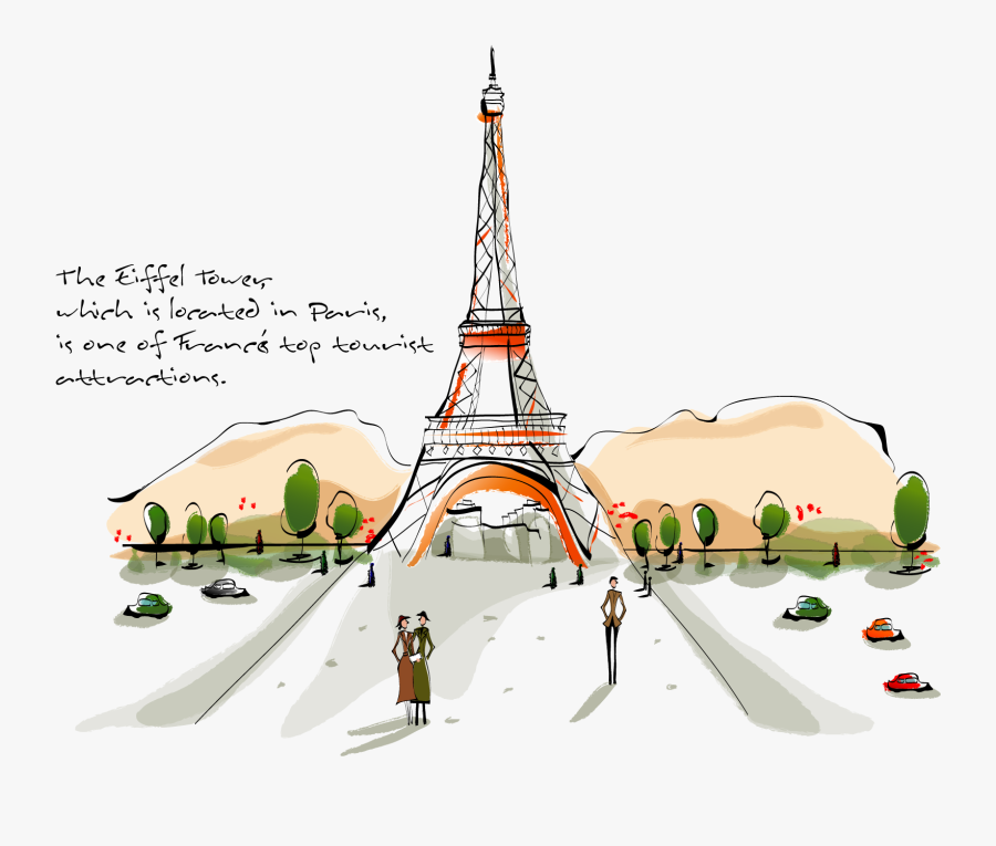 Transparent Eifel Tower Png - Vectors In Paintings, Transparent Clipart