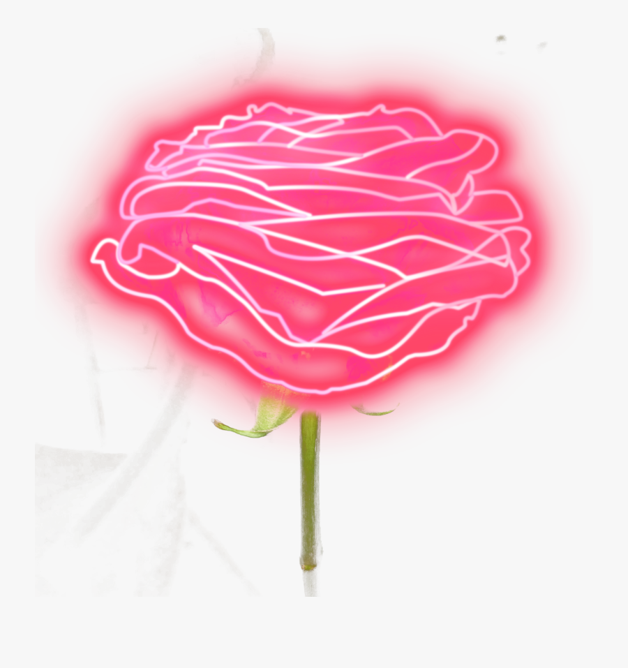 Neon Rose Png Clip Art Freeuse Library - Neon Pink Rose Png, Transparent Clipart